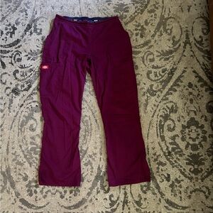 Dickies maroon scrub pants